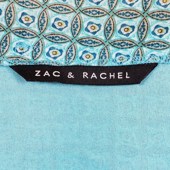❤ Zac & Rachel Sleeveless Top Turquoise Size S - Picture 3 of 7